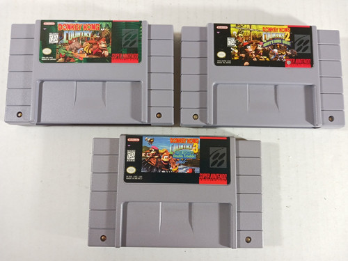 Donkey kong country snes lot - kong,